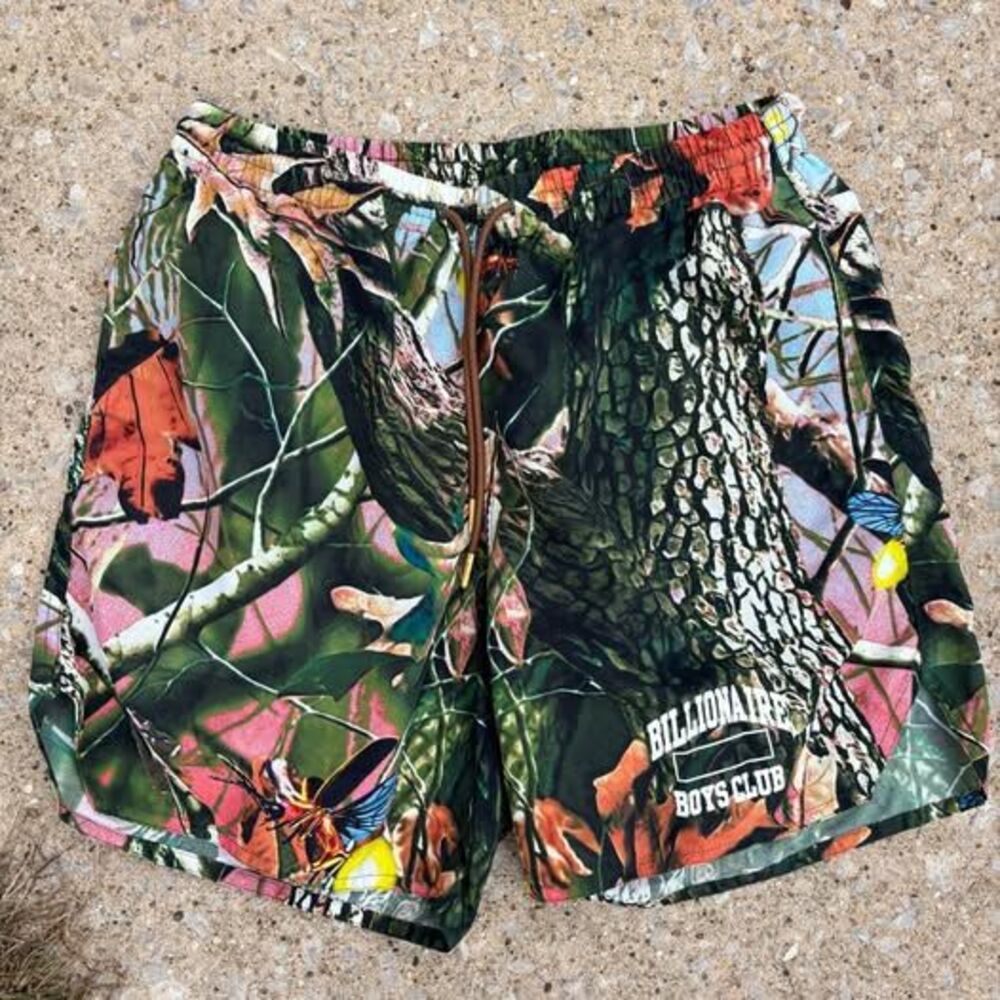 Billionaire Boys Club Swim Shorts Men's L — Camo Print Swim Trunks